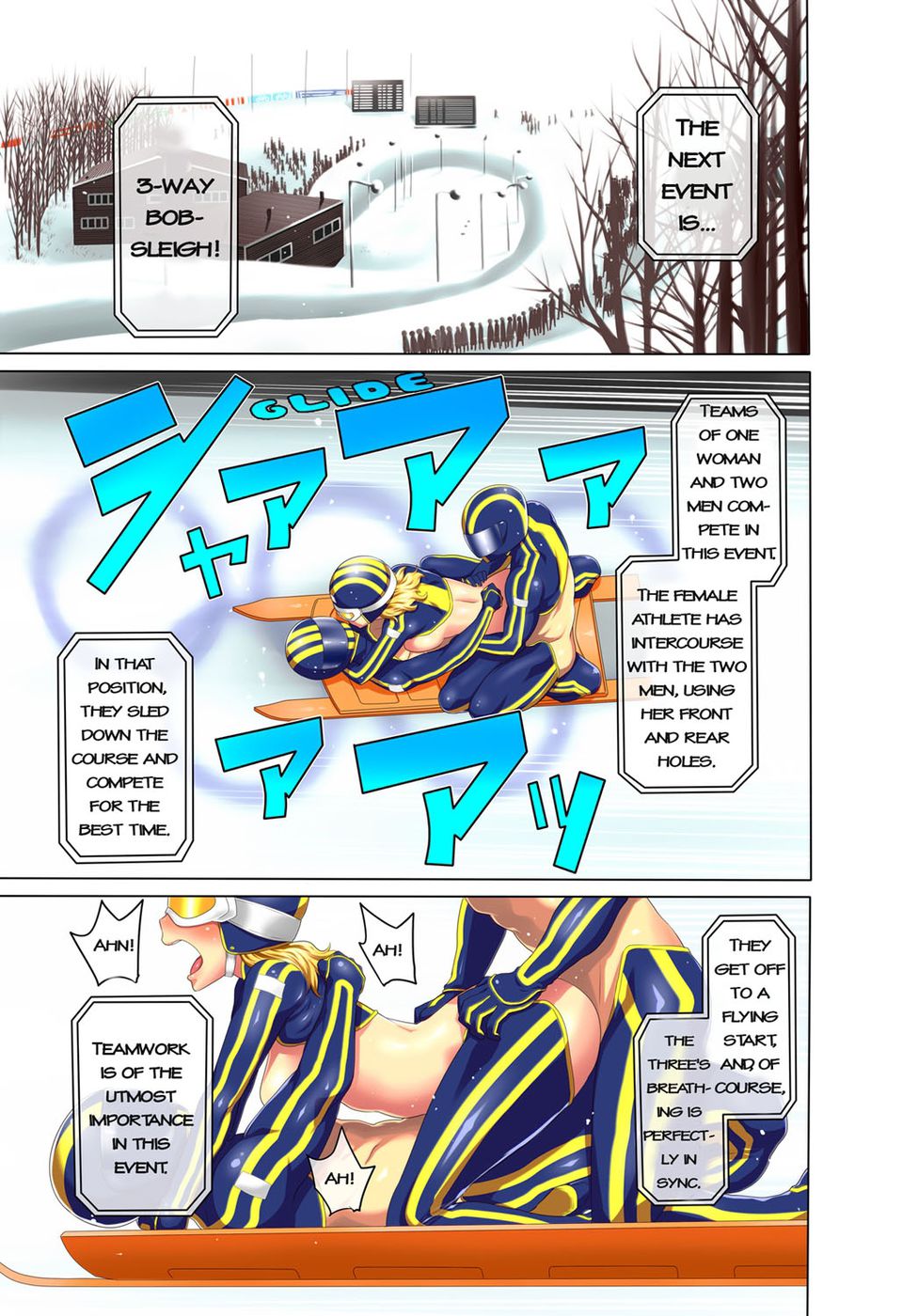 Hentai Manga Comic-Secret Olympics! -Pairs of Completely Naked Men and Women Play Winter Sports-Read-42